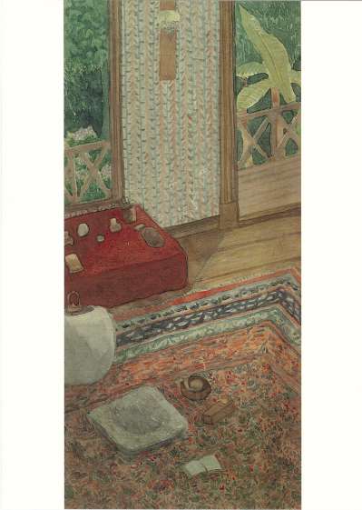 絵はがき 夏目漱石画「書斎図」