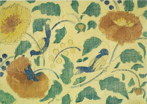 絵はがき　津田青楓画　夏目漱石『道草』表紙
