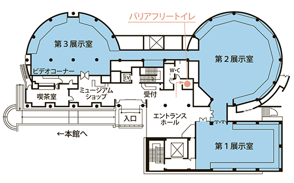 展示館１階のフロアガイド